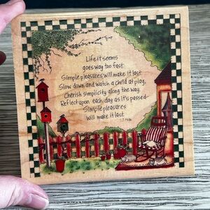 Simple Pleasures Country Stamp